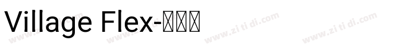 Village Flex字体转换